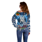Custom NAIDOC Week 2024 Bulldogs Off Shoulder Sweater Mascot Rugby