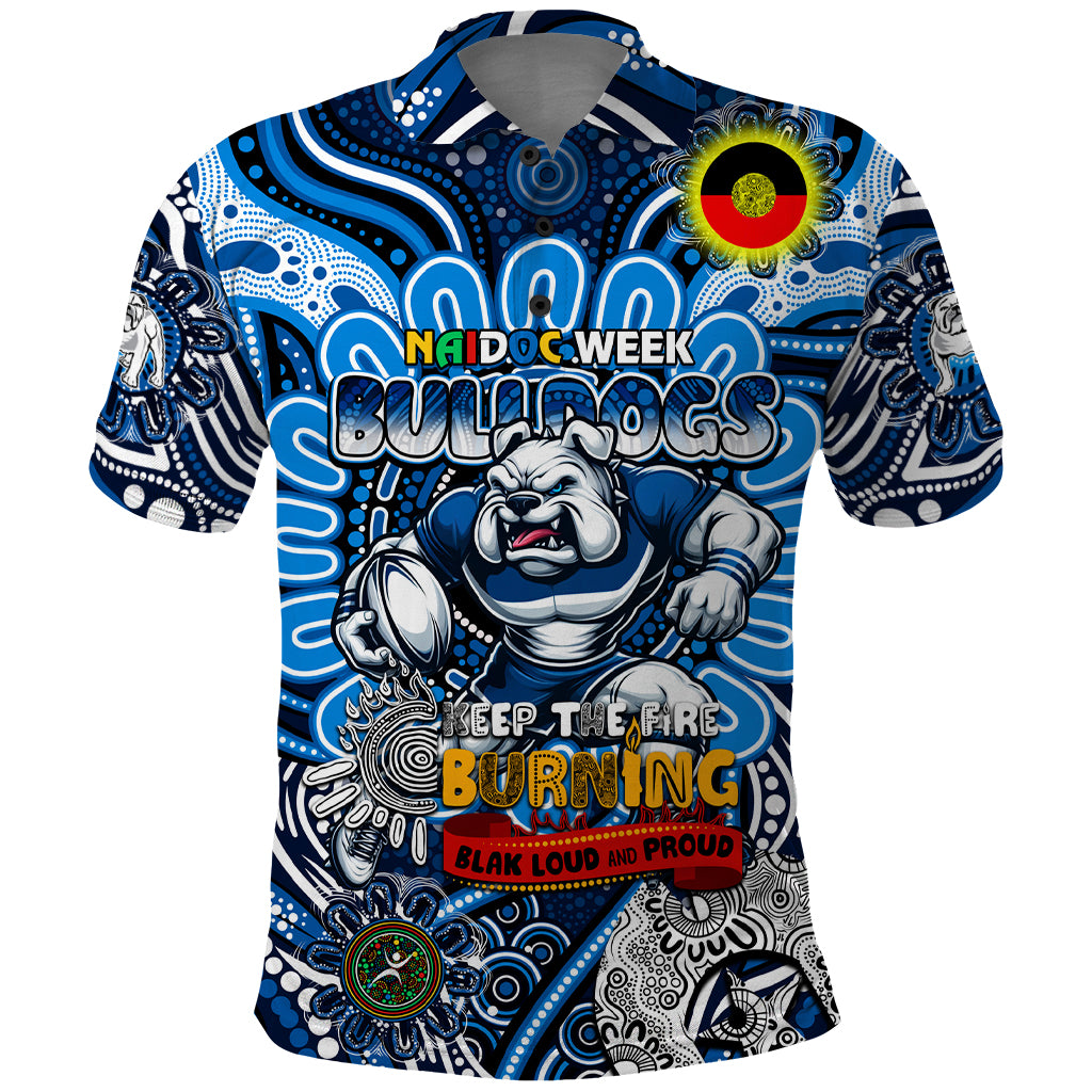 Custom NAIDOC Week 2024 Bulldogs Polo Shirt Mascot Rugby