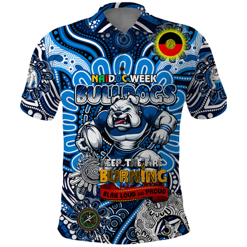 Custom NAIDOC Week 2024 Bulldogs Polo Shirt Mascot Rugby