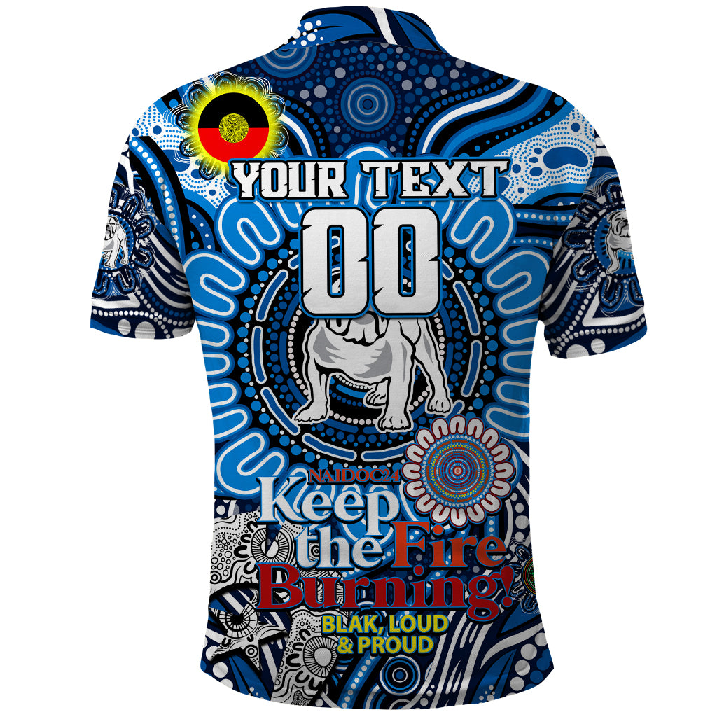 Custom NAIDOC Week 2024 Bulldogs Polo Shirt Mascot Rugby