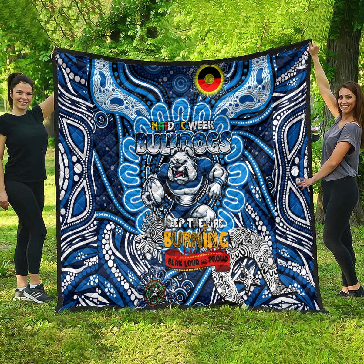 NAIDOC Week 2024 Bulldogs Quilt Mascot Rugby