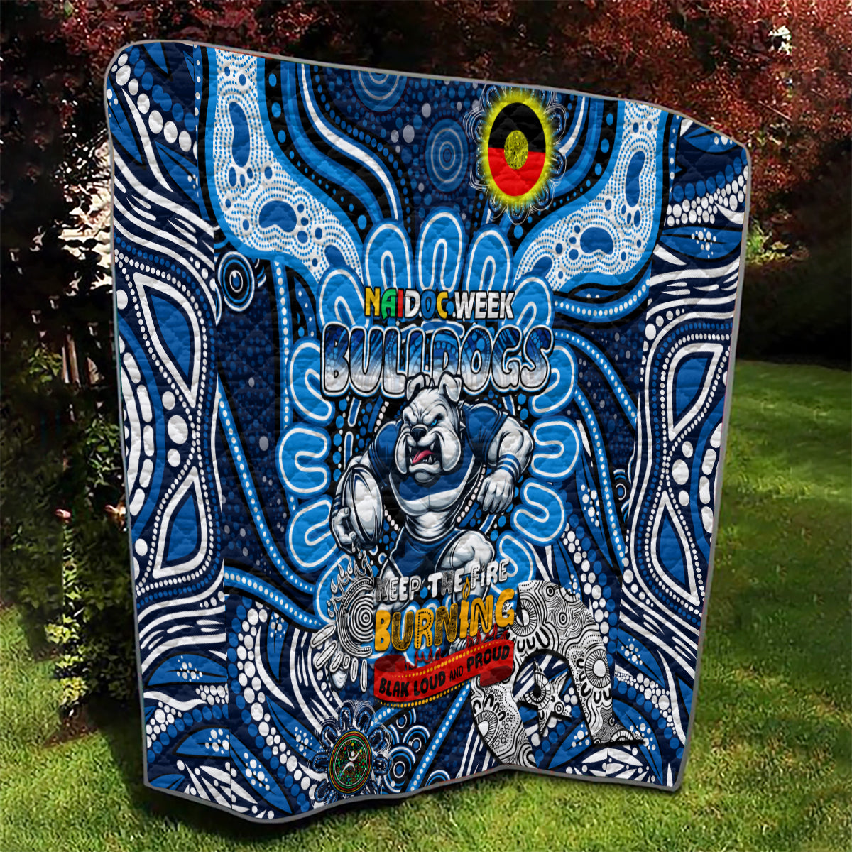 NAIDOC Week 2024 Bulldogs Quilt Mascot Rugby