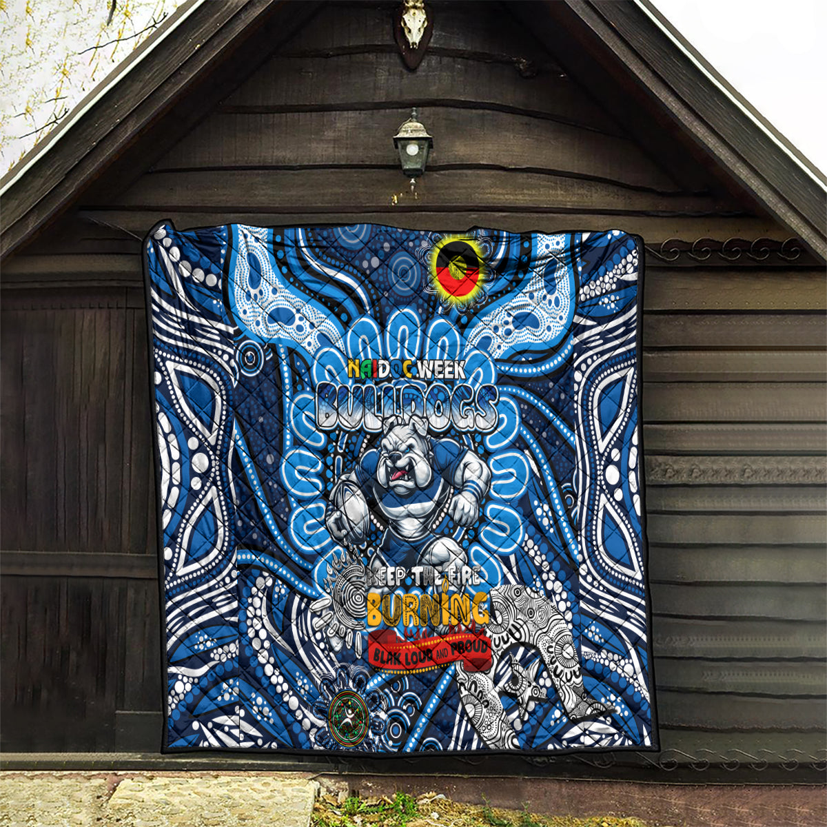 NAIDOC Week 2024 Bulldogs Quilt Mascot Rugby