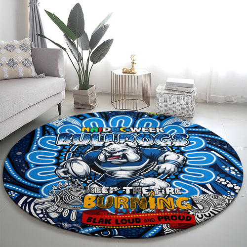 NAIDOC Week 2024 Bulldogs Round Carpet Mascot Rugby
