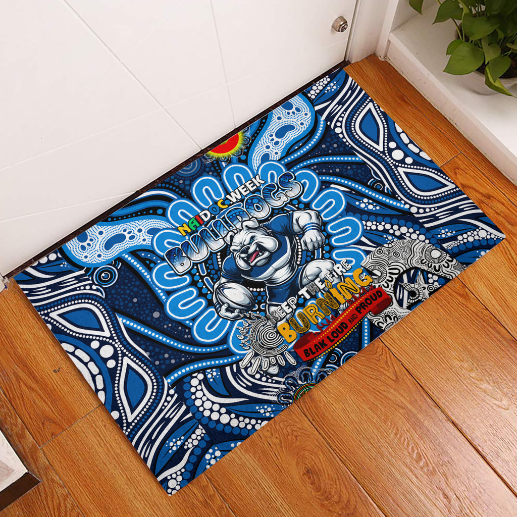 NAIDOC Week 2024 Bulldogs Rubber Doormat Mascot Rugby