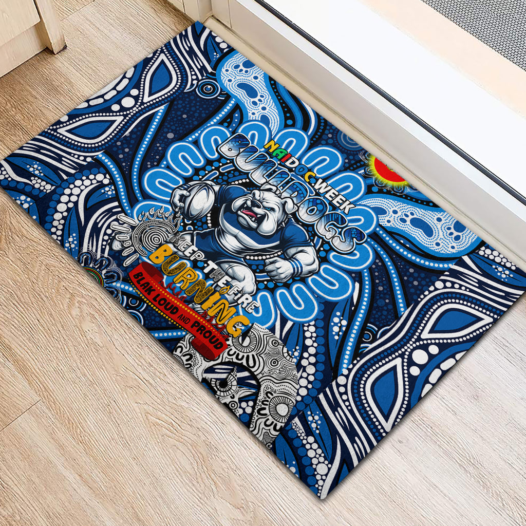NAIDOC Week 2024 Bulldogs Rubber Doormat Mascot Rugby