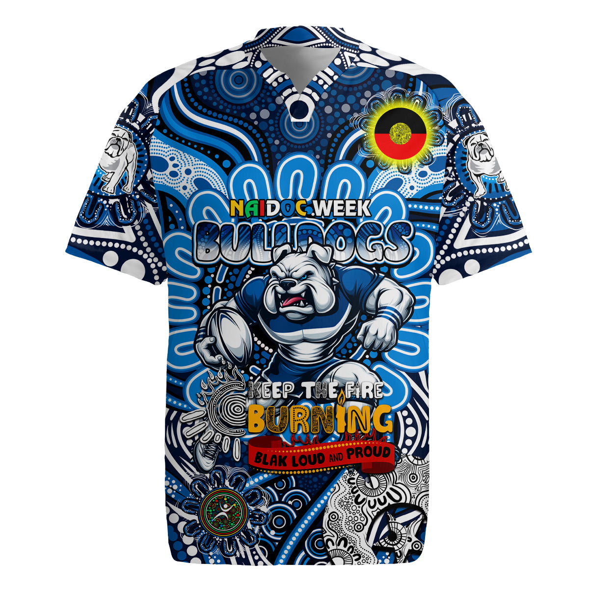 Custom NAIDOC Week 2024 Bulldogs Rugby Jersey Mascot Rugby