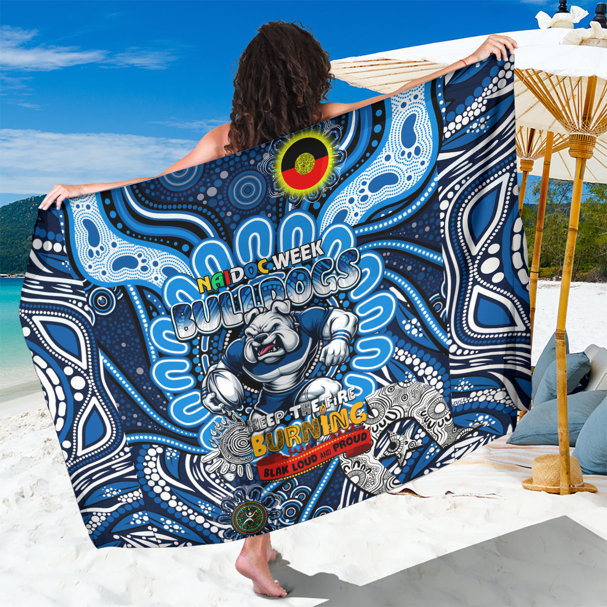 NAIDOC Week 2024 Bulldogs Sarong Mascot Rugby