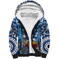 Custom NAIDOC Week 2024 Bulldogs Sherpa Hoodie Mascot Rugby