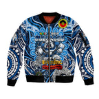 Custom NAIDOC Week 2024 Bulldogs Sleeve Zip Bomber Jacket Mascot Rugby