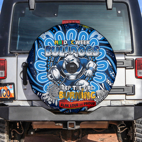 NAIDOC Week 2024 Bulldogs Spare Tire Cover Mascot Rugby