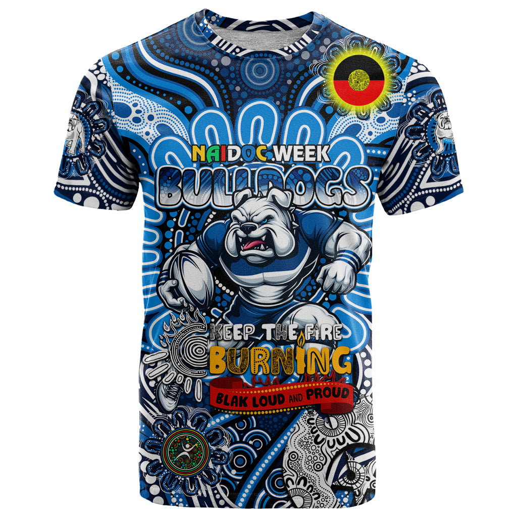 Custom NAIDOC Week 2024 Bulldogs T Shirt Mascot Rugby