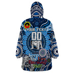 Custom NAIDOC Week 2024 Bulldogs Wearable Blanket Hoodie Mascot Rugby