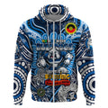 Custom NAIDOC Week 2024 Bulldogs Zip Hoodie Mascot Rugby