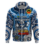 Custom NAIDOC Week 2024 Bulldogs Zip Hoodie Mascot Rugby