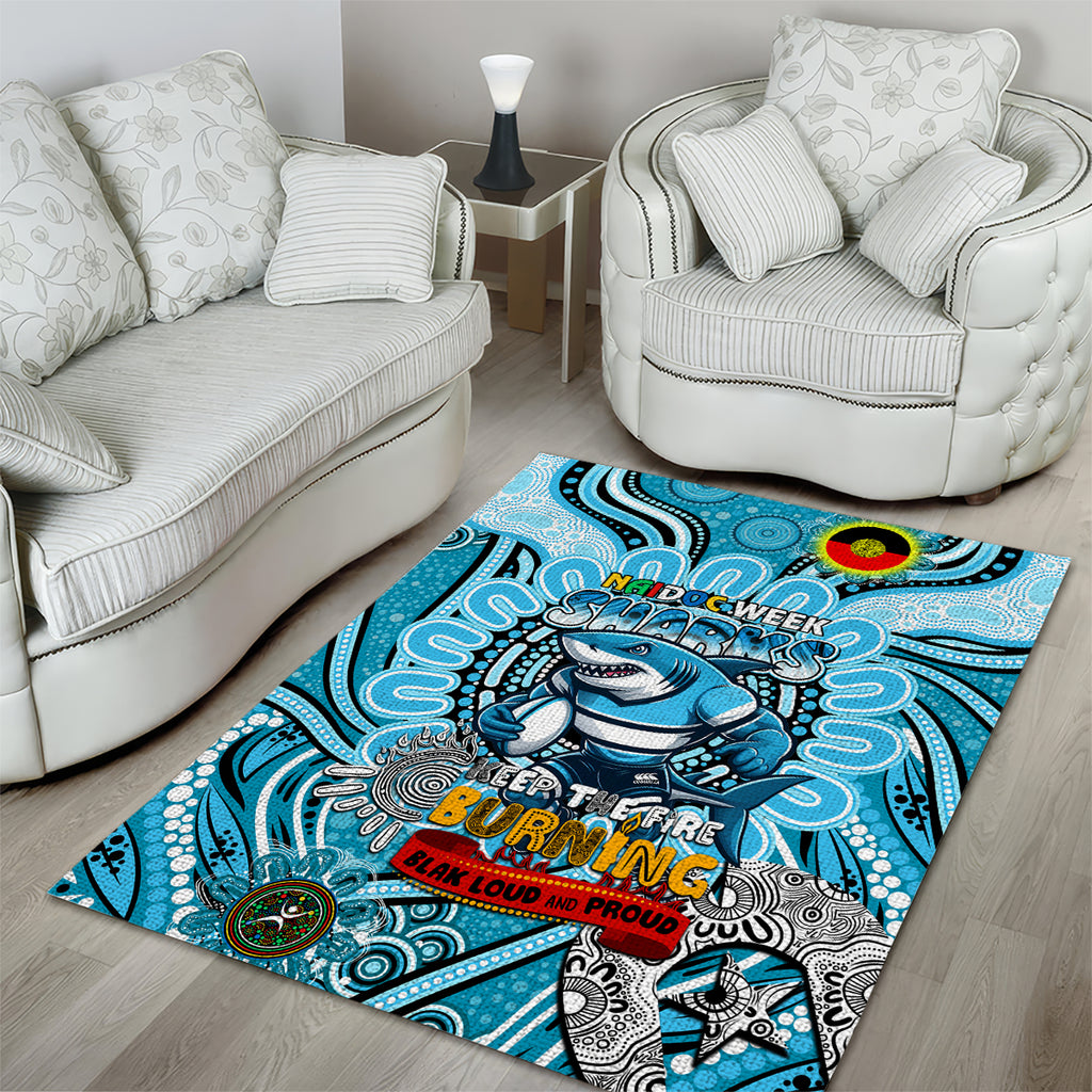 NAIDOC Week 2024 Sharks Area Rug Mascot Rugby
