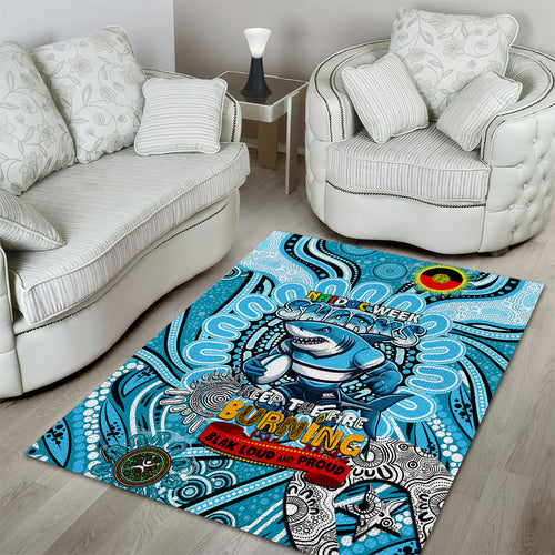 NAIDOC Week 2024 Sharks Area Rug Mascot Rugby