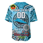 Custom NAIDOC Week 2024 Sharks Baseball Jersey Mascot Rugby
