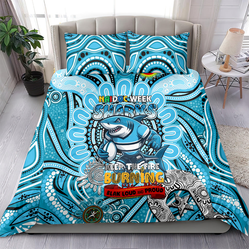 NAIDOC Week 2024 Sharks Bedding Set Mascot Rugby