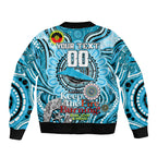 Custom NAIDOC Week 2024 Sharks Bomber Jacket Mascot Rugby