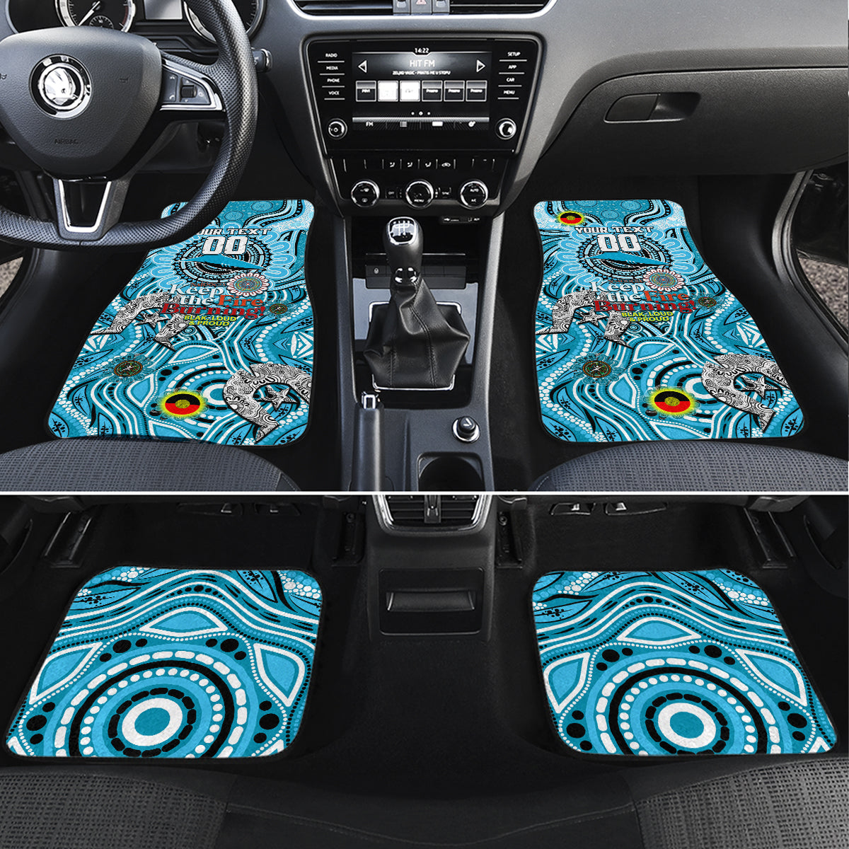 NAIDOC Week 2024 Sharks Car Mats Mascot Rugby