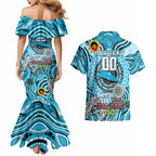 Custom NAIDOC Week 2024 Sharks Couples Matching Mermaid Dress and Hawaiian Shirt Mascot Rugby