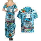 Custom NAIDOC Week 2024 Sharks Couples Matching Summer Maxi Dress and Hawaiian Shirt Mascot Rugby