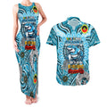 Custom NAIDOC Week 2024 Sharks Couples Matching Tank Maxi Dress and Hawaiian Shirt Mascot Rugby
