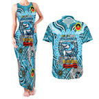 Custom NAIDOC Week 2024 Sharks Couples Matching Tank Maxi Dress and Hawaiian Shirt Mascot Rugby