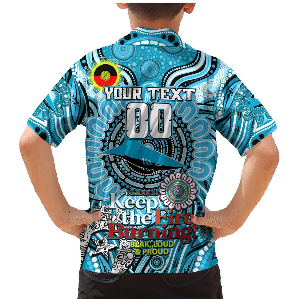 Custom NAIDOC Week 2024 Sharks Family Matching Mermaid Dress and Hawaiian Shirt Mascot Rugby