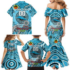 Custom NAIDOC Week 2024 Sharks Family Matching Mermaid Dress and Hawaiian Shirt Mascot Rugby