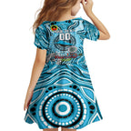 Custom NAIDOC Week 2024 Sharks Family Matching Off Shoulder Maxi Dress and Hawaiian Shirt Mascot Rugby