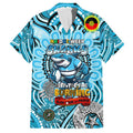 Custom NAIDOC Week 2024 Sharks Family Matching Puletasi and Hawaiian Shirt Mascot Rugby