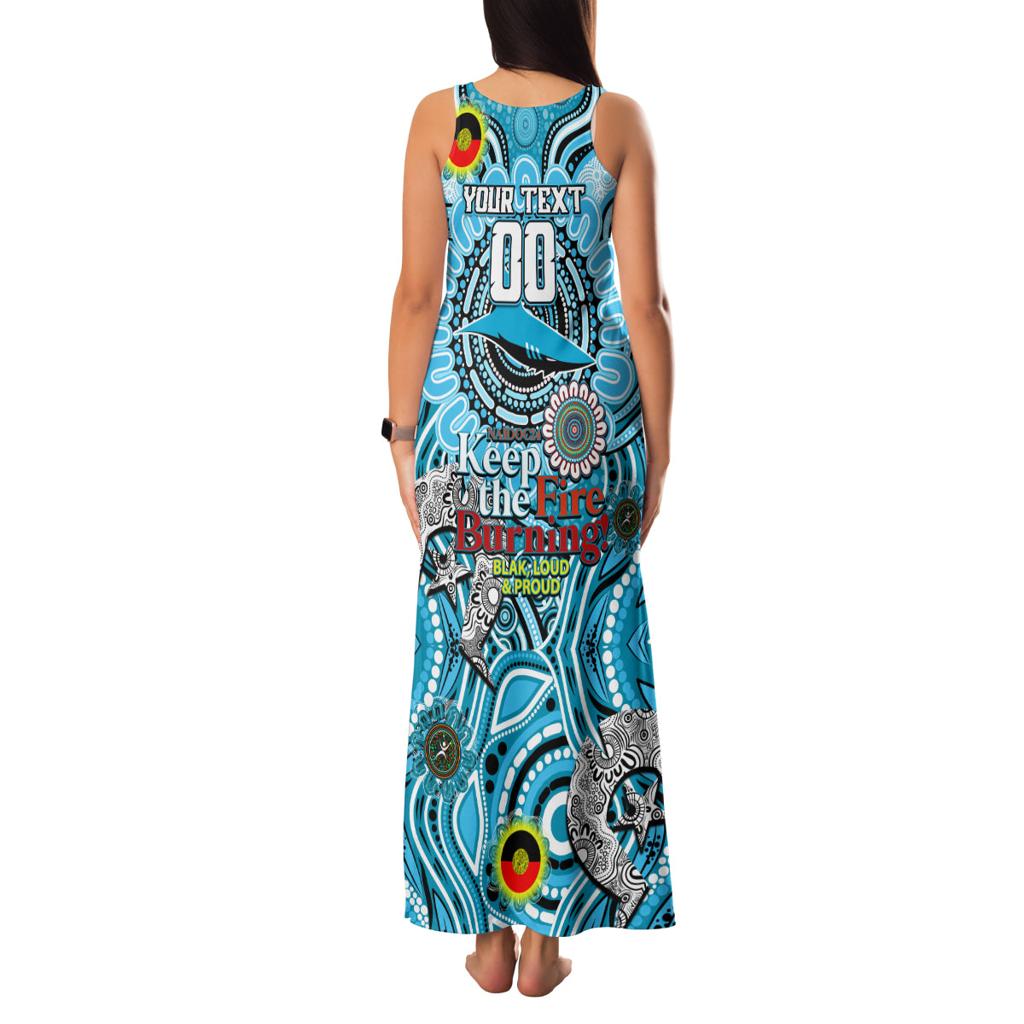 Custom NAIDOC Week 2024 Sharks Family Matching Tank Maxi Dress and Hawaiian Shirt Mascot Rugby