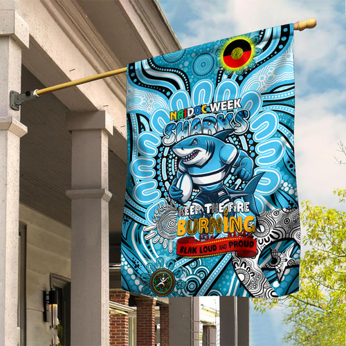 NAIDOC Week 2024 Sharks Garden Flag Mascot Rugby