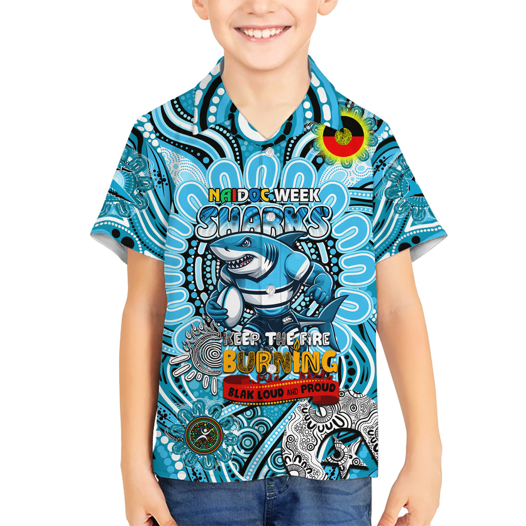 Custom NAIDOC Week 2024 Sharks Hawaiian Shirt Mascot Rugby