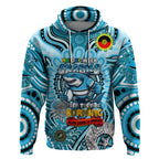 Custom NAIDOC Week 2024 Sharks Hoodie Mascot Rugby
