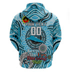 Custom NAIDOC Week 2024 Sharks Hoodie Mascot Rugby
