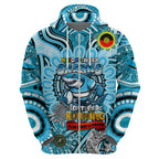 Custom NAIDOC Week 2024 Sharks Hoodie Mascot Rugby