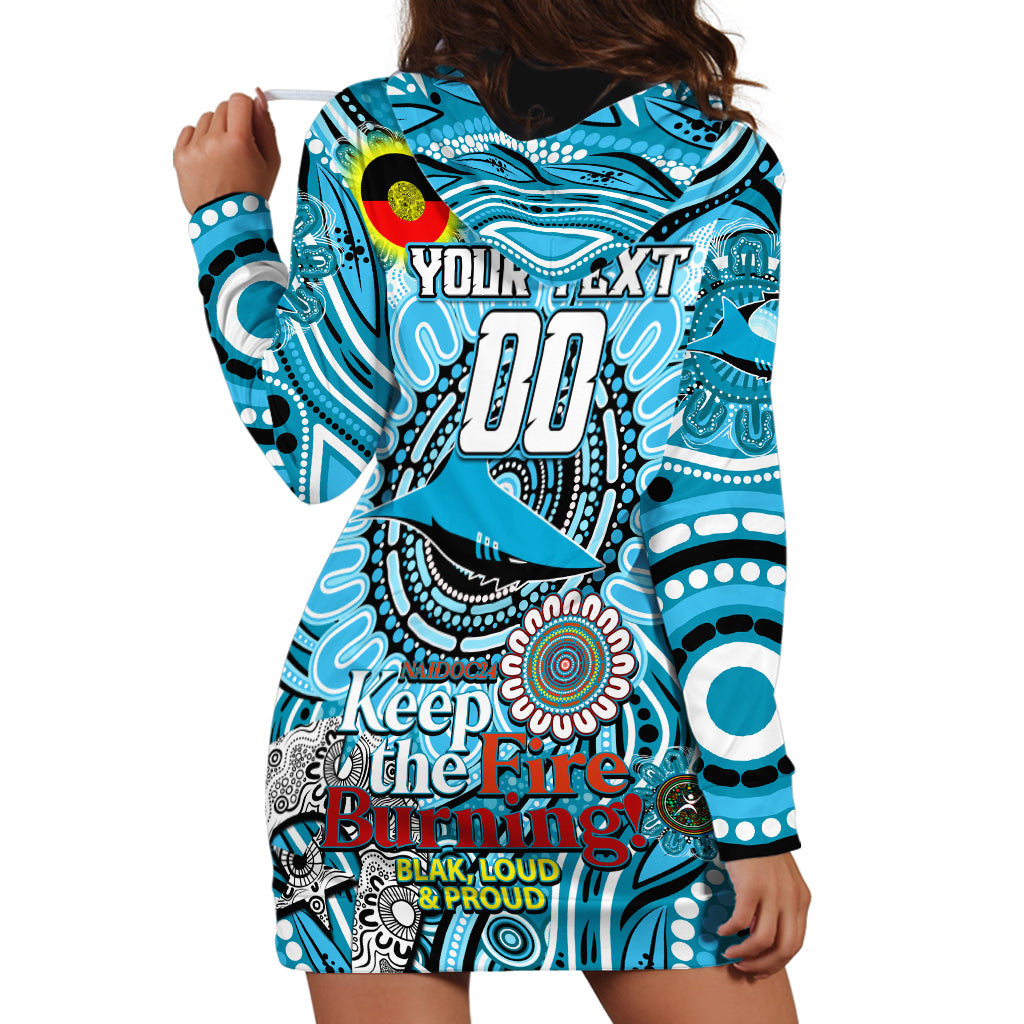 Custom NAIDOC Week 2024 Sharks Hoodie Dress Mascot Rugby