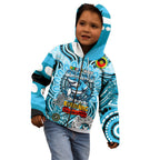 Custom NAIDOC Week 2024 Sharks Kid Hoodie Mascot Rugby