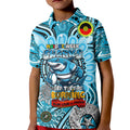 Custom NAIDOC Week 2024 Sharks Kid Polo Shirt Mascot Rugby