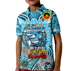 Custom NAIDOC Week 2024 Sharks Kid Polo Shirt Mascot Rugby