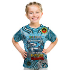 Custom NAIDOC Week 2024 Sharks Kid T Shirt Mascot Rugby