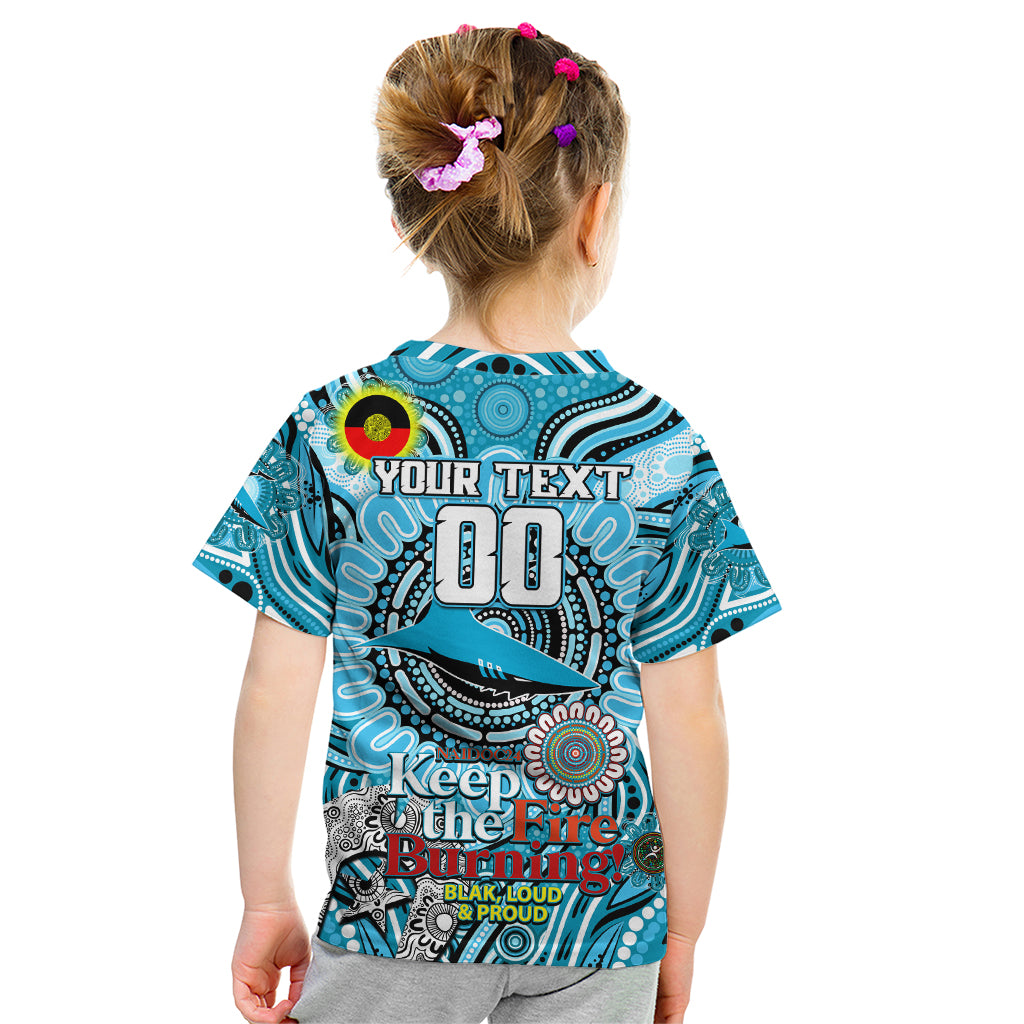 Custom NAIDOC Week 2024 Sharks Kid T Shirt Mascot Rugby