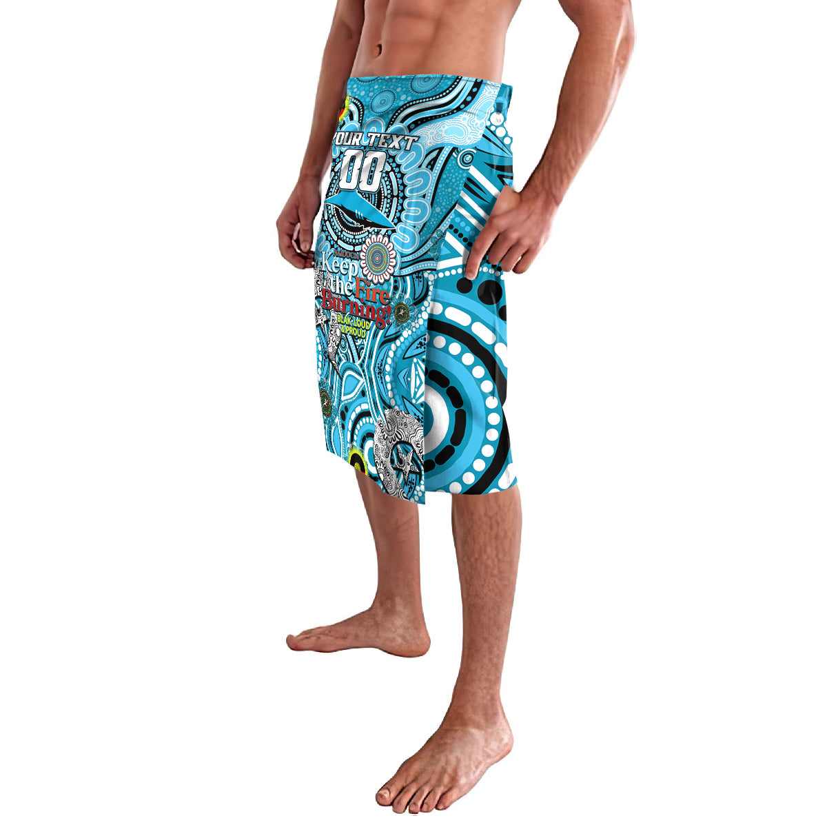 Custom NAIDOC Week 2024 Sharks Lavalava Mascot Rugby