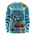 Custom NAIDOC Week 2024 Sharks Long Sleeve Shirt Mascot Rugby