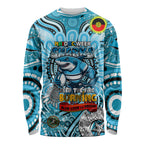 Custom NAIDOC Week 2024 Sharks Long Sleeve Shirt Mascot Rugby