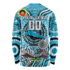 Custom NAIDOC Week 2024 Sharks Long Sleeve Shirt Mascot Rugby