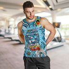 Custom NAIDOC Week 2024 Sharks Men Tank Top Mascot Rugby